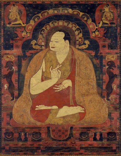 Portret van een lama, mogelijk Dromton, laatste kwart van de 11e eeuw door Unbekannt