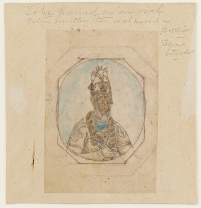 Portret van een Mughal heerser door Unbekannt