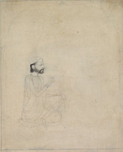 Portret van een Zittende Man, ca. 1830-1850 door Unbekannt