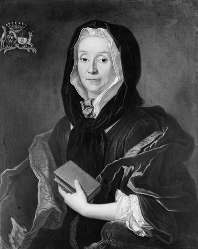 Portret van een Vrouw met een Boek door Unbekannt