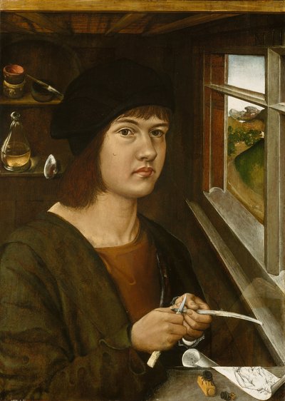 Portret van een jonge kunstenaar, ca. 1500 door Unbekannt