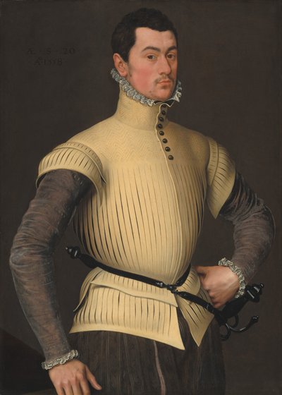 Portret van een jonge man, 1558 door Unbekannt