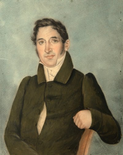 Portret van een man met een rokjas, Poltoratsky, 1820s door Unbekannt