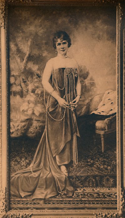 Portret van een vrouw bij de Cubaanse ambassade in Brussel, België (1927) door Unbekannt