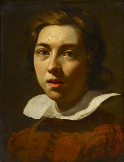 Portret van een jonge Man, midden 17e eeuw door Unbekannt