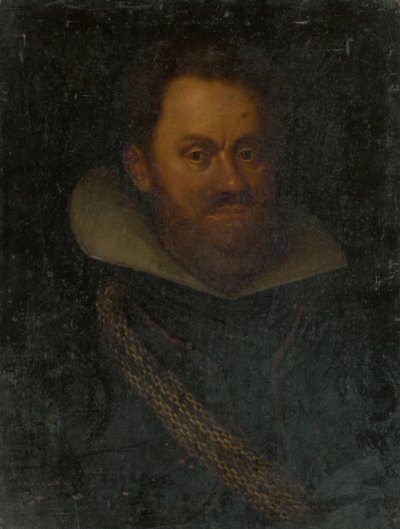 Portret van een oude edelman door Unbekannt
