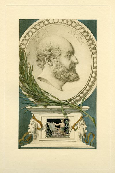 Portret van Émile Augier 1820-1889 door Unbekannt