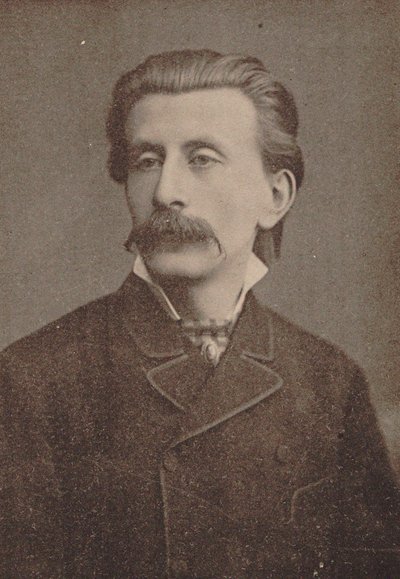 Portret van pianist en componist Moritz Moszkowski 1854-1925, ca. 1886-1890 door Unbekannt