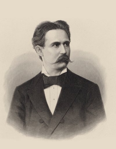 Portret van pianist en componist Xaver Scharwenka 1850-1924, ca. 1880 door Unbekannt