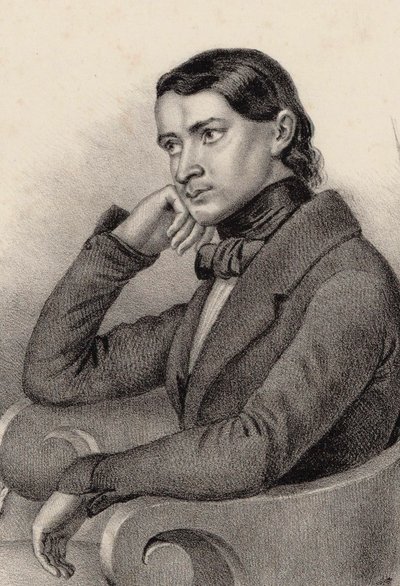 Portret van de componist Alfred Joly, 1850 door Unbekannt