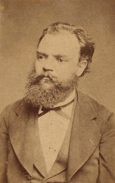Portret van de componist Antonin Dvorak, ca. 1880 door Unbekannt