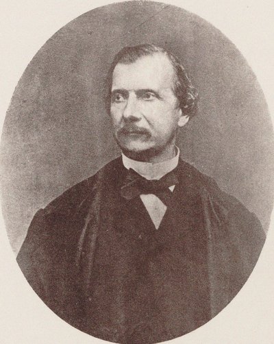 Portret van de componist Auguste Mermet 1810-1889 door Unbekannt