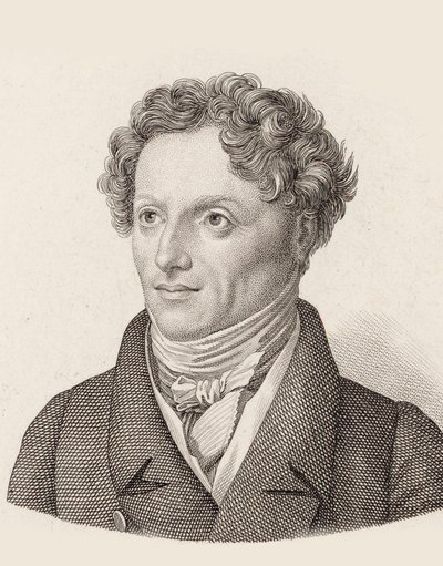 Portret van de Componist Francesco Morlacchi 1784-1841 door Unbekannt