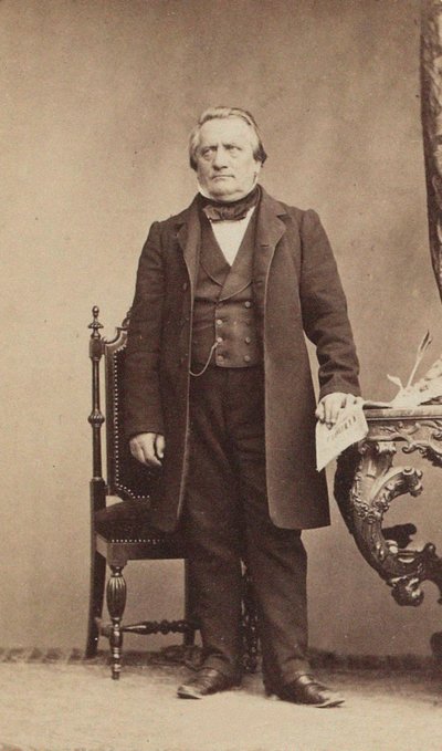 Portret van de Componist Franz Lachner 1803-1890, ca. 1850 door Unbekannt