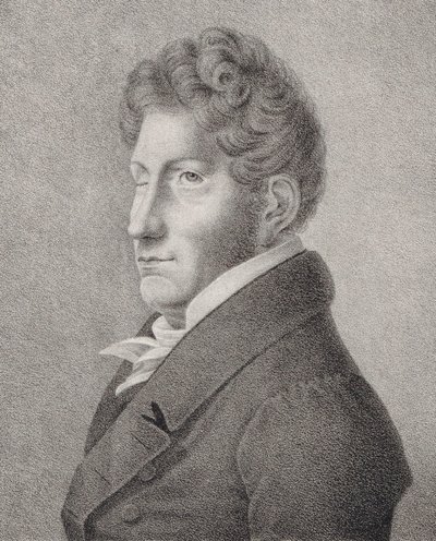 Portret van de Componist Friedrich Kuhlau 1786-1832 door Unbekannt