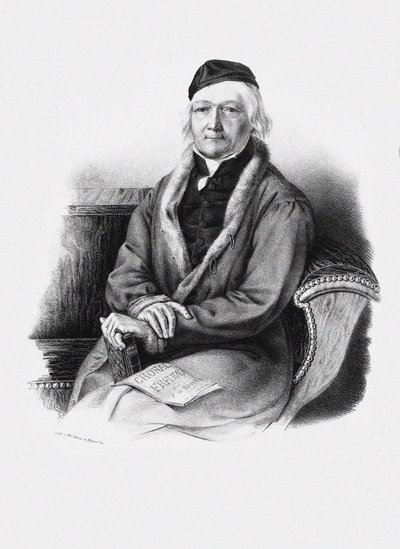 Portret van de componist Johann Christian Heinrich Rinck 1770-1846 door Unbekannt