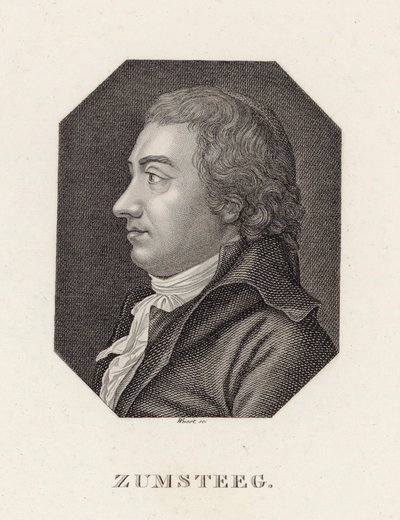 Portret van de componist Johann Rudolf Zumsteeg 1760-1802, c. 1800 door Unbekannt