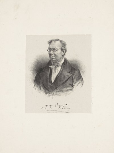 Portret van de componist Johann Wilhelm Wilms 1772-1847, 1835. door Unbekannt