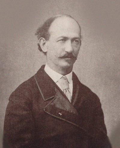 Portret van de componist Maurice Strakosch 1825-1887, ca. 1870 door Unbekannt