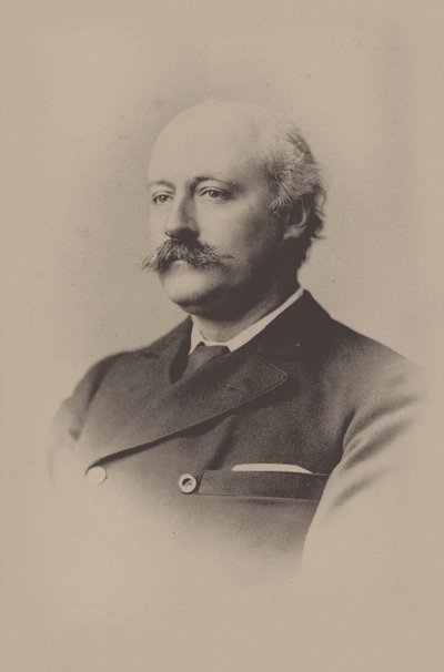 Portret van de componist Sir Charles Hubert Hastings Parry 1848-1918, 1891 door Unbekannt