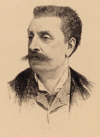 Portret van de componist Victorin de Joncières, 1839-1903 door Unbekannt
