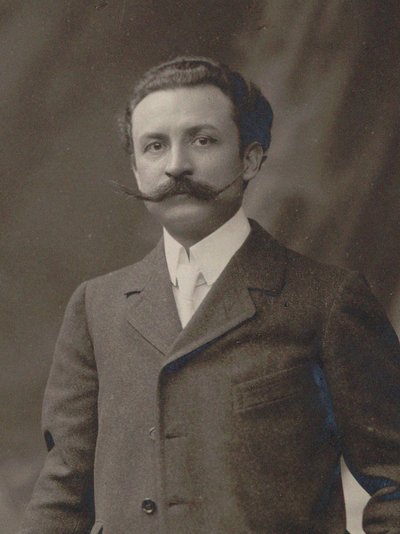 Portret van de componist Xavier Leroux 1863-1919, ca. 1910 door Unbekannt