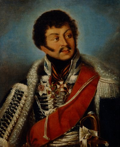 Portret van generaal Dmitry Dmitrievich Shepelev door Unbekannt