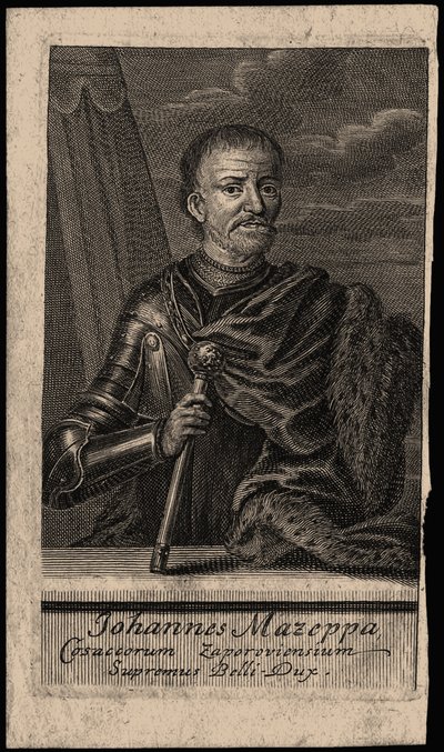 Portret van de Hetman Ivan Mazepa 1639-1709, begin 18e eeuw door Unbekannt