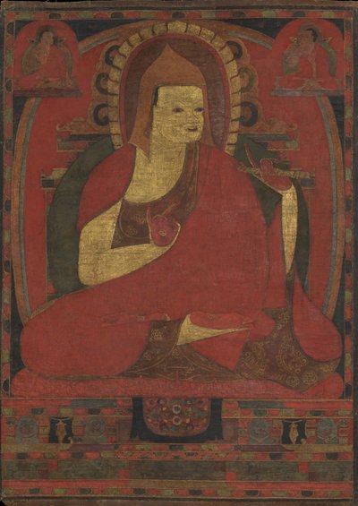 Portret van de Indiase monnik Atisha door Unbekannt