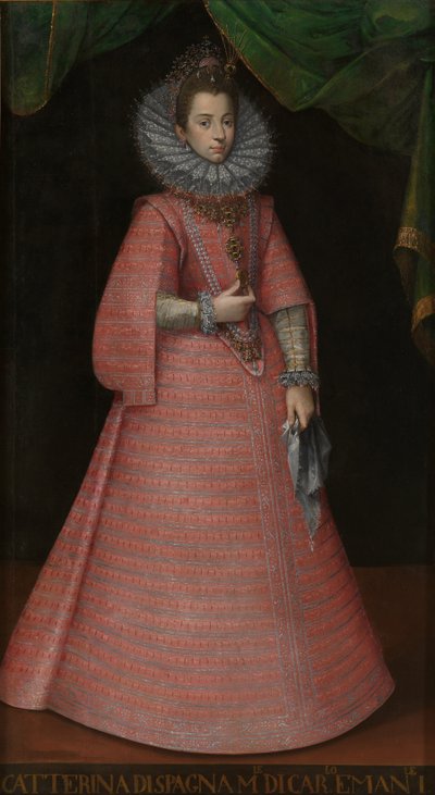 Portret van de Infanta Catherine Michelle van Spanje 1567-1597 door Unbekannt