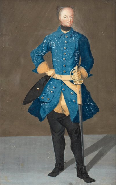 Portret van koning Karel XII van Zweden door Unbekannt