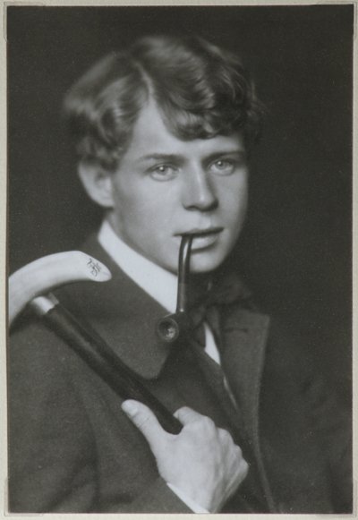Portret van de Dichter Sergei Yesenin door Unbekannt