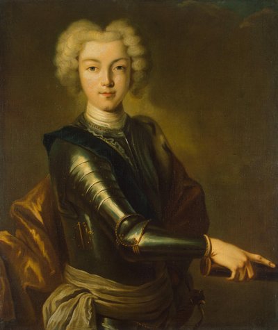 Portret van Tsaar Peter II van Rusland 1715-1730, 18e eeuw door Unbekannt