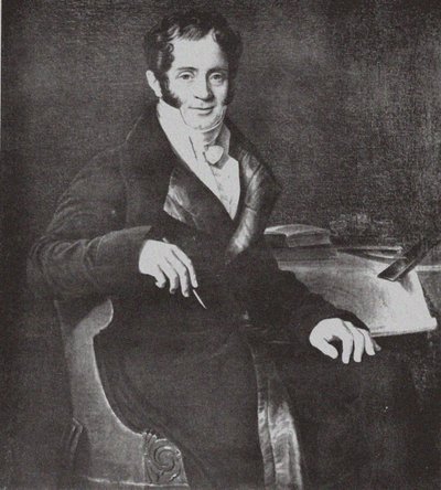 Portret van de architect Carlo Rossi 1775-1849 na Ch. Mitoire door Unbekannt
