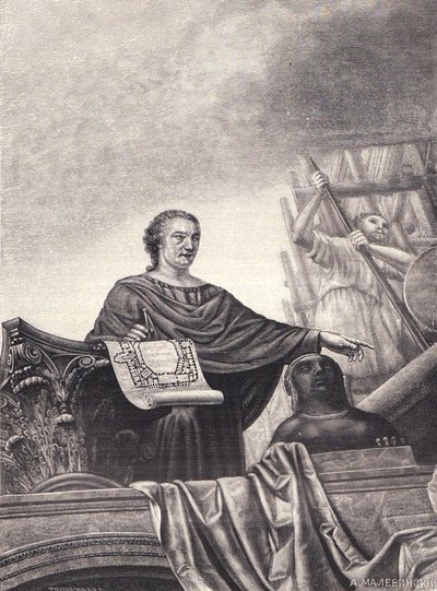 Portret van de architect Vincenzo Brenna door Unbekannt
