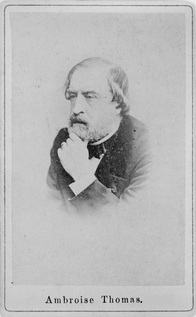 Portret van de componist Amboise Thomas, ca. 1860-1870 door Unbekannt