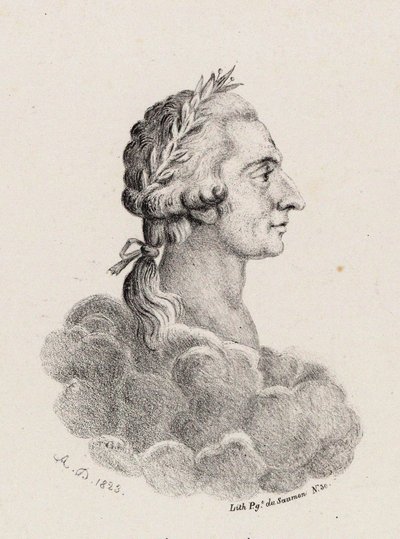 Portret van de componist Antonio Sacchini 1730-1786, 1823 door Unbekannt