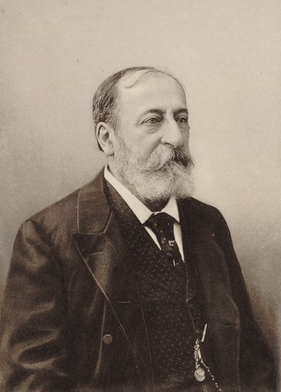 Portret van de componist Camille Saint-Saëns 1835-1921, 1900 door Unbekannt