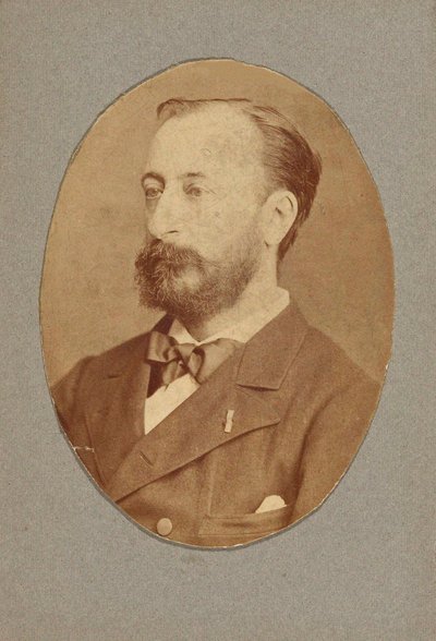 Portret van de componist Camille Saint-Saëns 1835-1921, c. 1880 door Unbekannt