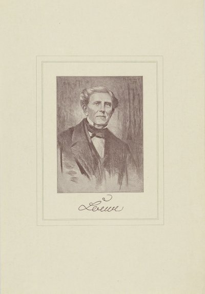Portret van de componist Carl Loewe door Unbekannt