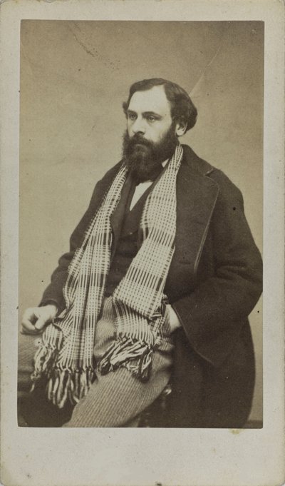 Portret van de componist Ferdinand Poise 1828-1892, ca. 1875 door Unbekannt