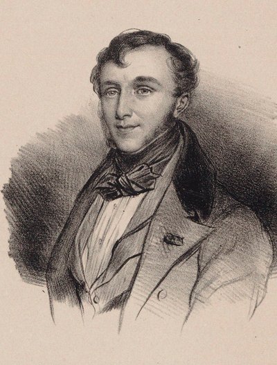 Portret van de componist Friedrich Kalkbrenner 1785-1849 door Unbekannt