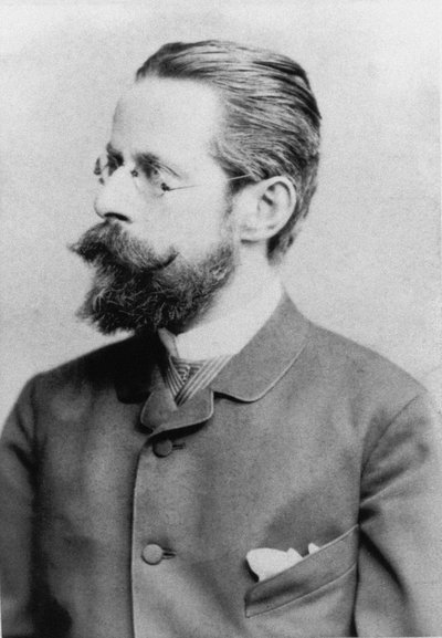 Portret van de componist Heinrich von Herzogenberg 1843-1900, c. 1880 door Unbekannt