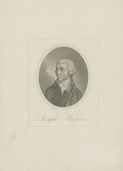 Portret van de componist Joseph Haydn 1732-1809, 1800s door Unbekannt