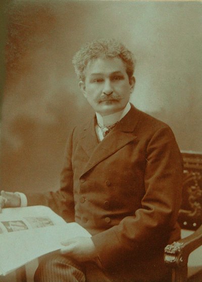 Portret van de componist Leos Janacek door Unbekannt