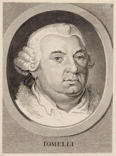 Portret van de componist Niccolò Jommelli, 1714-1774 door Unbekannt