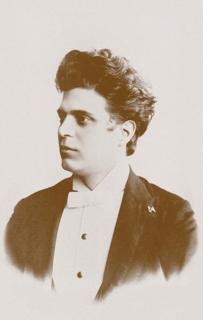 Portret van de componist Pietro Mascagni 1863-1945 door Unbekannt