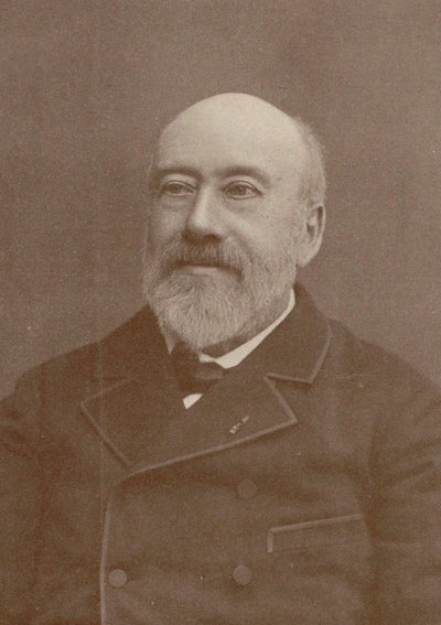 Portret van de componist en chansonnier Gustave Nadaud 1820-1893, 1880 door Unbekannt
