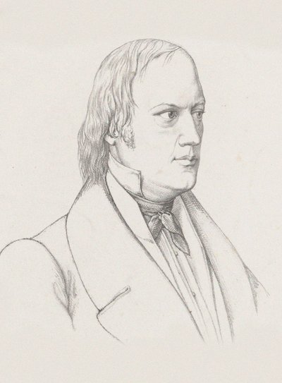 Portret van de dirigent en componist Johann Nepomuk Schelble 1789-1837 door Unbekannt