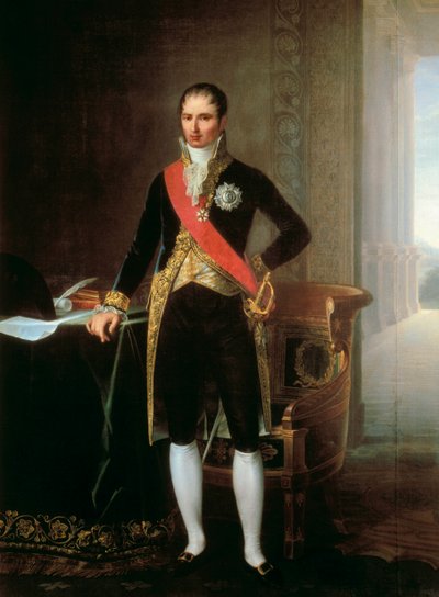 Portret van de koning van Napels en Spanje Joseph Bonaparte (1768-1844) door Unbekannt